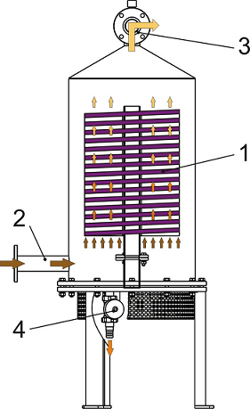 Oil heater inbuilt in oil purification unit
