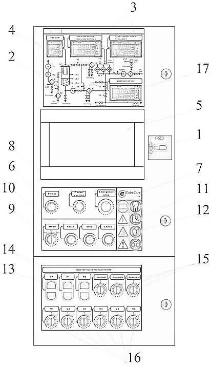 CMM-4.0A control panel of transformer oil degassing machine